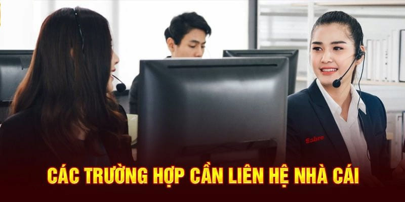 Trường hợp phổ biến cần liên hệ với nền tảng ABC8 để nhận hỗ trợ