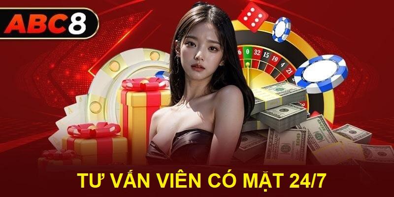 Tư vấn viên ABC8 có mặt hỗ trợ người chơi 24/7